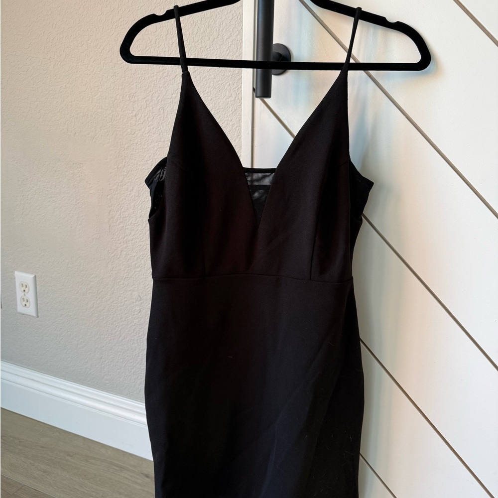 Black express mini dress